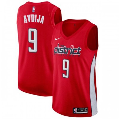 Nike Washington Wizards #9 Deni Avdija Red Youth NBA Swingman Earned Edition Jersey